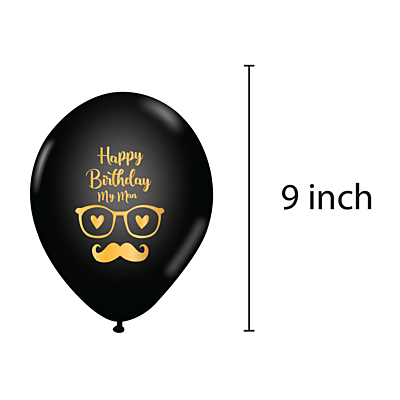 The Magic Balloons-Happy Birthday My Man Party Balloons Latex Balloons Happy Birthday Husband Pack of 30 pcs Ideal for Husband Birthday Decoration The Magic Balloons-Happy Birthday My Man Party Balloons Latex Balloons Happy Birthday Husband Pack of 30 pcs Ideal for Husband Birthday Decoration