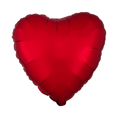 Anagram 18″ Sangnria Red Heart Foil Balloon (pack of 1) 181331