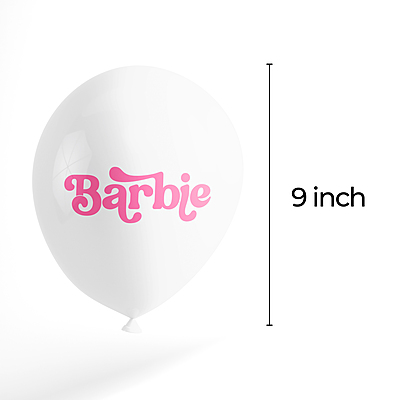 The Magic Balloons- Barbie Theme Balloons Latex Balloons For Barbie Theme Parties Pack of 30pcs of Pink and White Balloons Party Supplier For Birthday, Theme Party and Event The Magic Balloons- Barbie Theme Balloons Latex Balloons For Barbie Theme Parties Pack of 30pcs of Pink and White Balloons Party Supplier For Birthday, Theme Party and Event