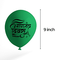 The Magic Balloons - Happy Republic Day Latex Balloons For 26th January Pack of 30pcs Orange White and Green 9-inch Balloons For Republic Day