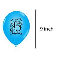 The Magic Balloons- Make Your Birthday Bash Unforgettable With Our Combo Kit: 15 Balloons, 1 Curtain, and 1 Banner - Celebrate Your 15th Birthday in Style