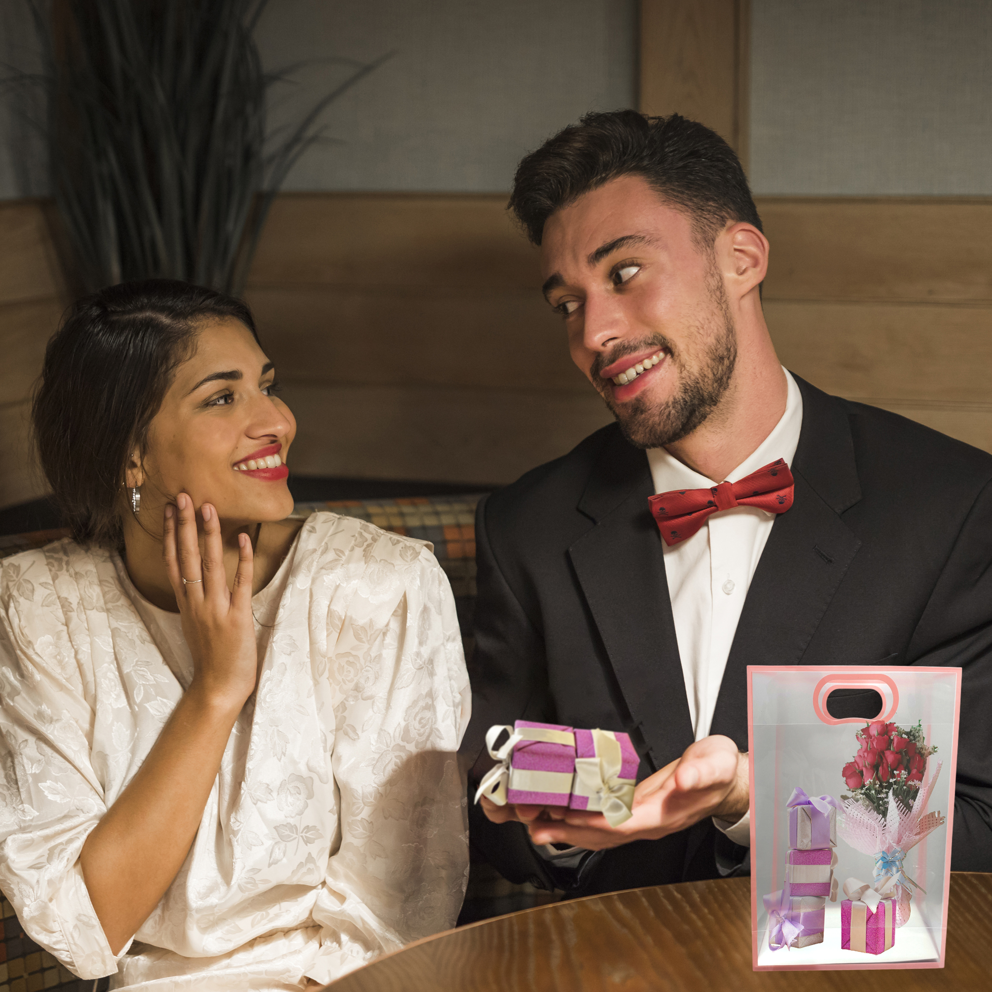 6 Pcs Transparent Goodie Bags – Clear Gift Bags for Valentine Wedding Return Gifts Birthday Party Festivals Events Small Hamper Bags Pink Shopping Bags 6 Pcs Transparent Goodie Bags – Clear Gift Bags for Valentine Wedding Return Gifts Birthday Party Festivals Events Small Hamper Bags Pink Shopping Bags