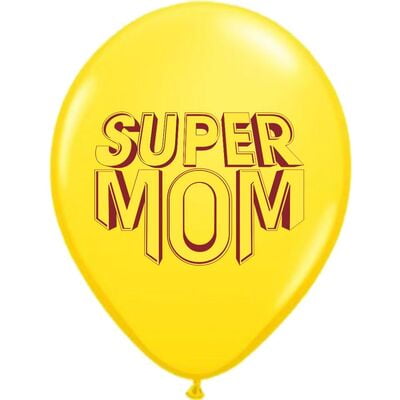The Magic Balloon Store - Happy Mother’s Day Balloon, ‘Super Mom’ balloons Pack of 10 pcs for Décor-181367