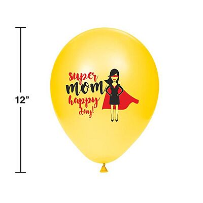 The Magic Balloon Store - Happy Mother’s Day Balloon, ‘Super Mom Happy Day’ balloons for Decor The Magic Balloon Store - Happy Mother’s Day Balloon, ‘Super Mom Happy Day’ balloons for Decor