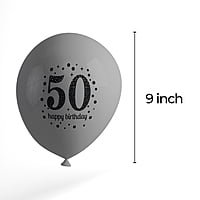 The Magic Balloons Store- Happy 50th Birthday Balloons pack of 50 pcs-181225