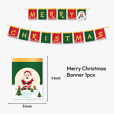 The Magic Balloons - Customized Merry Christmas Balloons With Banner Latex Balloons Merry Christmas Pack of 21pcs Red, White and Green Balloons Party Supplier The Magic Balloons - Customized Merry Christmas Balloons With Banner Latex Balloons Merry Christmas Pack of 21pcs Red, White and Green Balloons Party Supplier