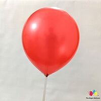 The Magic Balloons Store- Plain Red and White Latex/Metallic Balloons- Balloons for Theme Party, Festivals, Birthday, Wedding, Photoshoot Decoration 50pcs – 181529
