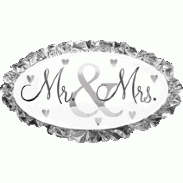Mr. & Mrs. XL Super Shape Wedding Balloon