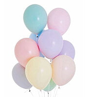 The Magic Balloons- Pastel Balloons for Birthday Theme Party Baby Shower Anniversary & Wedding Decorations, (Multicolour Colour, Pack Of 30 Pieces)