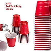 The Magic Balloons Store- Beer Pong Shot Glasses- Red Shot Glasses for Christmas Bachelor Cocktail New Year and Wedding Party Supplier - Liquid Capacity 60 ml Set of 30 Pieces-181600