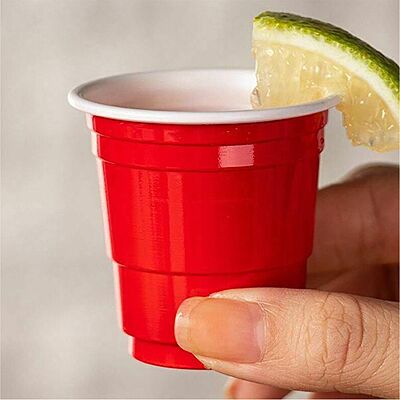 The Magic Balloons Store- Beer Pong Shot Glasses- Red Shot Glasses for Christmas Bachelor Cocktail New Year and Wedding Party Supplier - Liquid Capacity 60 ml Set of 30 Pieces-181600 The Magic Balloons Store- Beer Pong Shot Glasses- Red Shot Glasses for Christmas Bachelor Cocktail New Year and Wedding Party Supplier - Liquid Capacity 60 ml Set of 30 Pieces-181600
