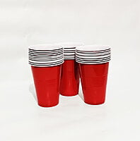 The Magic Balloon Store- Beer Pong Glasses- Drinking Glasses for Christmas Bachelor Cocktail New Year and Wedding Party Supplier - Liquid Capacity 450ml Pack of 20pcs