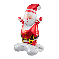 The Magic Balloons - Santa Clause Foil Balloon for Merry Christmas Pack of 1pcs Xmas Theme Foil Balloons for Christmas Party Decorations, Christmas Home Decor, Christmas Decorations.