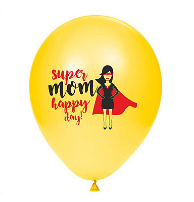The Magic Balloon Store - Happy Mother’s Day Balloon, ‘Super Mom Happy Day’ balloons for Decor The Magic Balloon Store - Happy Mother’s Day Balloon, ‘Super Mom Happy Day’ balloons for Decor