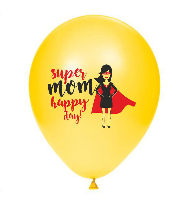 The Magic Balloon Store - Happy Mother’s Day Balloon, ‘Super Mom Happy Day’ balloons for Decor The Magic Balloon Store - Happy Mother’s Day Balloon, ‘Super Mom Happy Day’ balloons for Decor