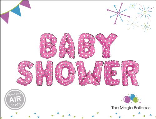 Baby Shower Foil Balloons (PINK) Baby Shower Foil Balloons (PINK)