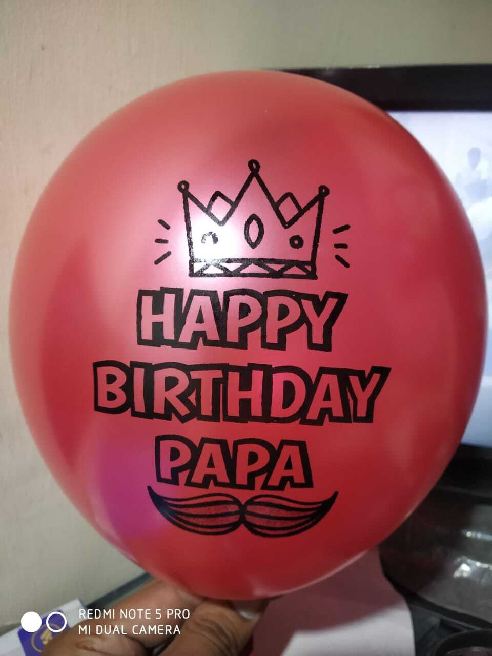 The Magic Balloons Store- Happy Birthday Dad Latex Balloons Pack of 30 pcs