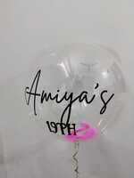 The Magic Balloons store - Personalized Name Printed 18" Bubble Balloons( pack of 1 pcs)-181281