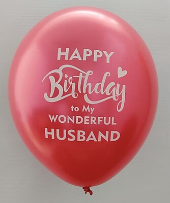 The Magic Balloons- Happy Birthday Balloons-for Husband-Multicolour Party/Decoration Balloons, Pack of 10 pcs The Magic Balloons- Happy Birthday Balloons-for Husband-Multicolour Party/Decoration Balloons, Pack of 10 pcs