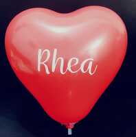 The Magic Balloons - Personalized Valentine Day Heart Shape Latex Balloons Pack Of 14