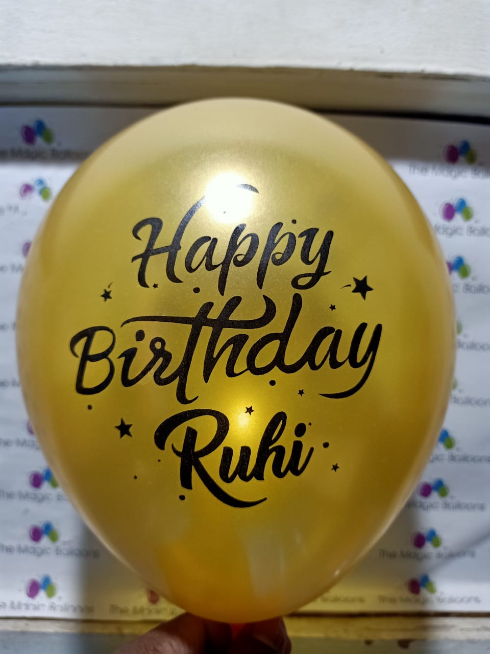 The Magic Balloons store - Personalized Name Printed Birthday Party Balloons with Birthday Boy/Girl Name( pack of 100)-Multicolored The Magic Balloons store - Personalized Name Printed Birthday Party Balloons with Birthday Boy/Girl Name( pack of 100)-Multicolored