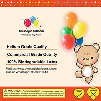 The Magic Balloons Store- Plain Multicolor Latex Balloons- Birthday/Wedding /Anniversary/Baby shower/Kids Party Decoration Balloons Supplies Medium size Balloons Pack of 50pcs – 181528