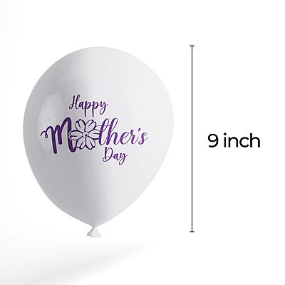 The Magic Balloon- Show Mom Your Love: Happy Mother's Day Combo Kit with 20 Printed Balloons and a Banner Pack of 21pcs The Magic Balloon- Show Mom Your Love: Happy Mother's Day Combo Kit with 20 Printed Balloons and a Banner Pack of 21pcs