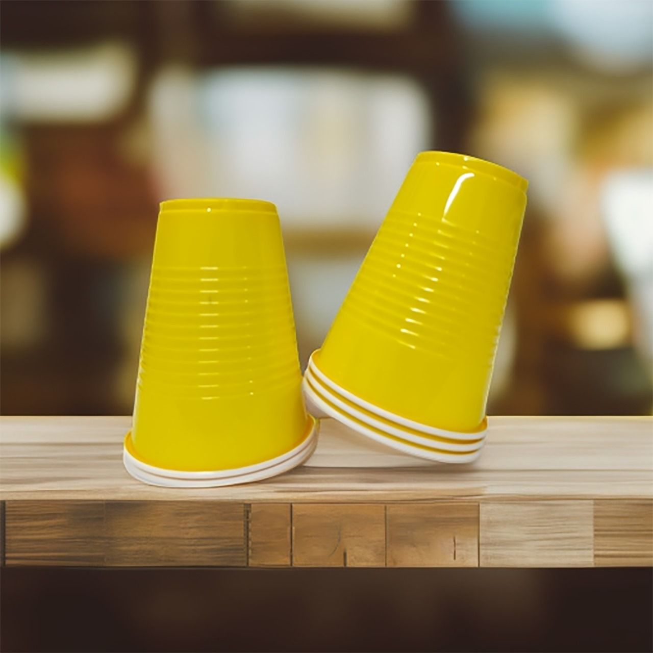 The Magic Balloons - Bright Yellow Glass, 360ml Reusable and Recyclable Yellow Drinking Cups Pack of 50pcs - 12oz Leakproof, Great for Cold Drinks, Juices, and More Party & Event Supplies The Magic Balloons - Bright Yellow Glass, 360ml Reusable and Recyclable Yellow Drinking Cups Pack of 50pcs - 12oz Leakproof, Great for Cold Drinks, Juices, and More Party & Event Supplies