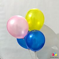 The Magic Balloons Store- Plain Multicolor Rubber/Latex Balloons- Balloons for Theme Party, Summer Camp, Birthday, Wedding, Photoshoot Decoration Pack of 80pcs – 181495