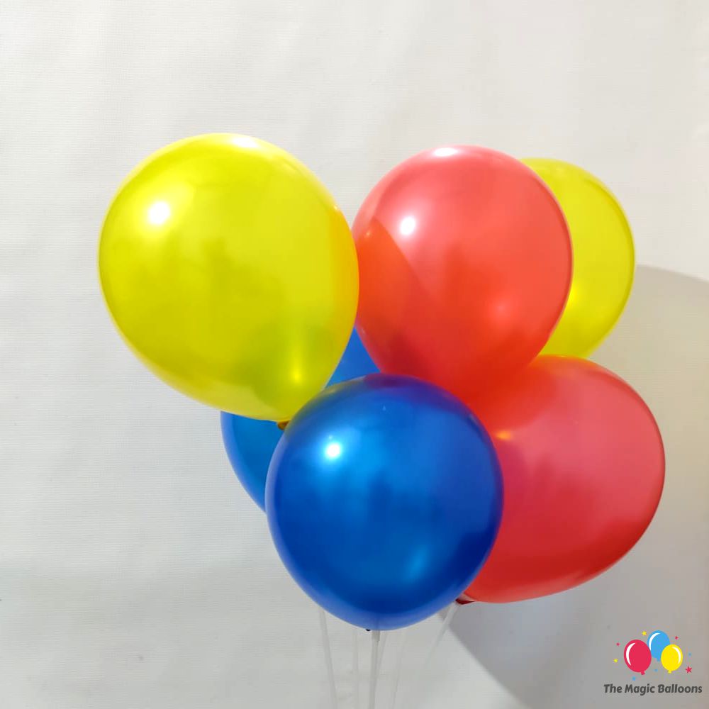 The Magic Balloons Store- Balloons for Theme Party, Summer Camp, Birthday, Wedding, Photoshoot Decoration, Plain Red, Blue, and Yellow Rubber/Latex Balloons Pack of 80pcs – 181493 The Magic Balloons Store- Balloons for Theme Party, Summer Camp, Birthday, Wedding, Photoshoot Decoration, Plain Red, Blue, and Yellow Rubber/Latex Balloons Pack of 80pcs – 181493