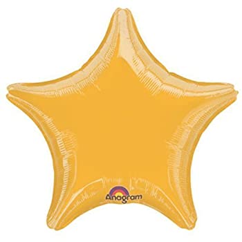 Anagram 18″ Gold star Foil Balloon( pack of 1)181320 Anagram 18″ Gold star Foil Balloon( pack of 1)181320
