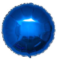 The Magic Balloons Store- 18” Round Shape Birthday Party Decoration Foil Balloons Blue Colour Pack of 10-181280