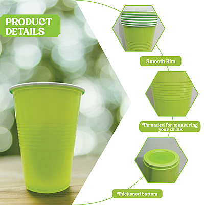 The Magic Balloons - Green Beer Pong Glass | Green Drinking Cup | Drinking Glass for New Year Bachelor Retirement Diwali Wedding Adults Parties and Games | Party Suppliers | 16 OZ | Set of 20 The Magic Balloons - Green Beer Pong Glass | Green Drinking Cup | Drinking Glass for New Year Bachelor Retirement Diwali Wedding Adults Parties and Games | Party Suppliers | 16 OZ | Set of 20