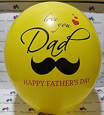 The Magic Balloons Love you Dad-Happy Father’s Day Balloons-Party/Decorations. Yellow Balloons- pack of 10 The Magic Balloons Love you Dad-Happy Father’s Day Balloons-Party/Decorations. Yellow Balloons- pack of 10
