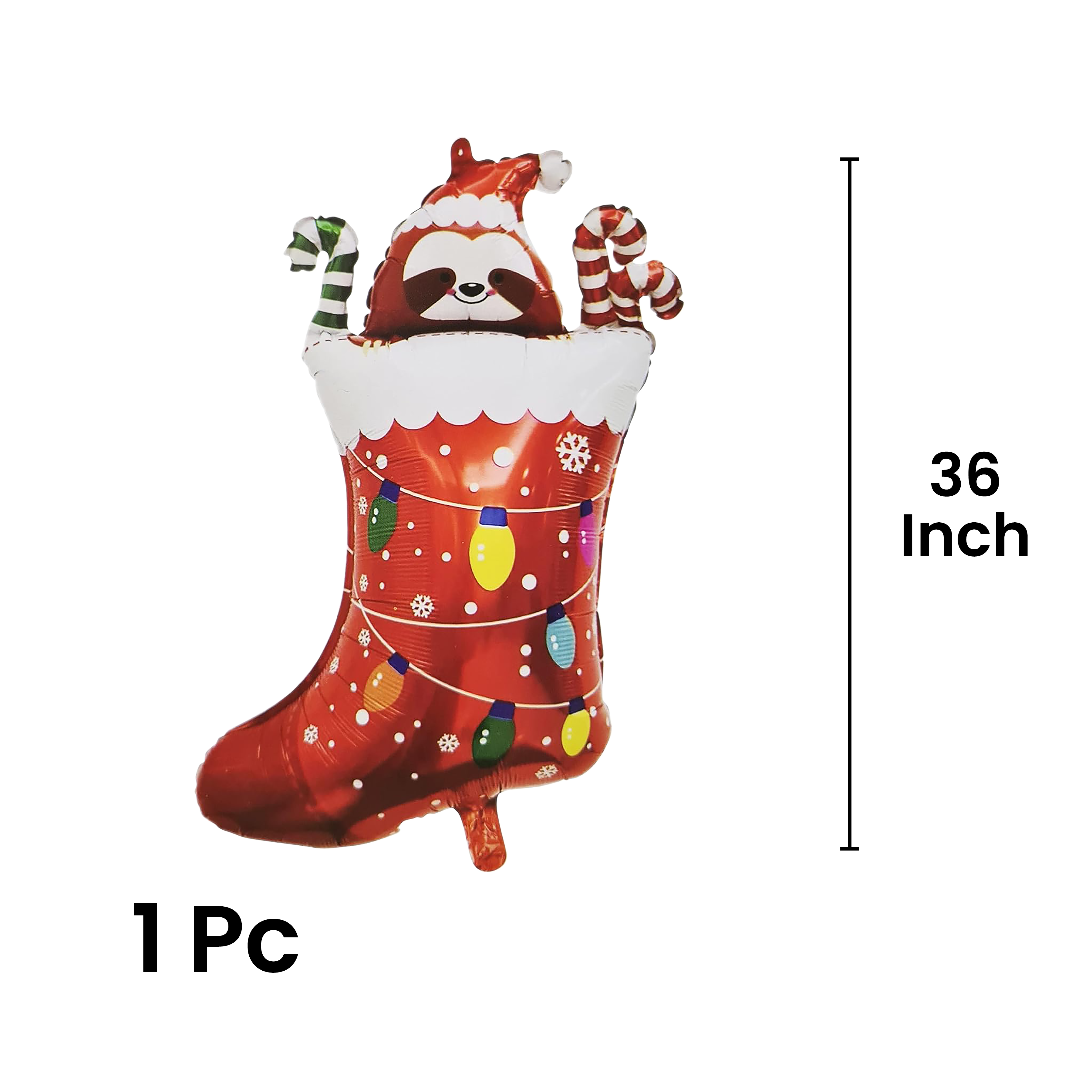 The Magic Balloons - Christmas Theme Foil Balloons For Christmas Party Decoration Pack Of 5pcs Star, Circle, And Stocking Sock foil balloons For Home Office & School Decor Christmas Party Supplier The Magic Balloons - Christmas Theme Foil Balloons For Christmas Party Decoration Pack Of 5pcs Star, Circle, And Stocking Sock foil balloons For Home Office & School Decor Christmas Party Supplier
