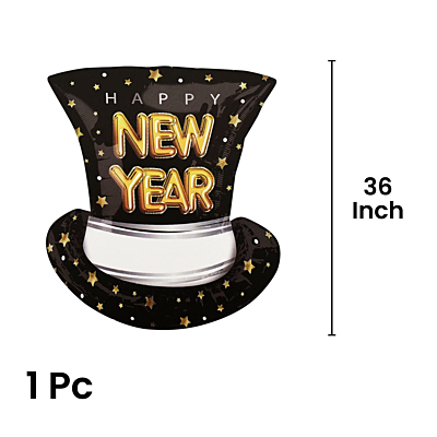 The Magic Balloons - New Year Theme Foil Balloons For New Year Party Decor Pack of 5pcs Star, Circle and Hat Foil Balloons For Home and Offices. The Magic Balloons - New Year Theme Foil Balloons For New Year Party Decor Pack of 5pcs Star, Circle and Hat Foil Balloons For Home and Offices.