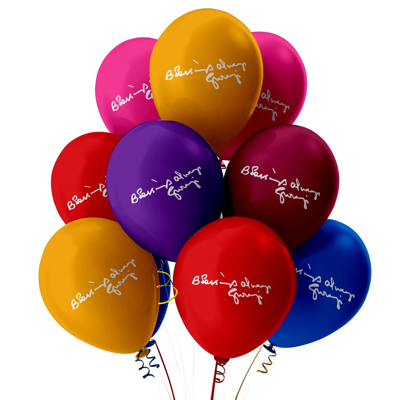 The Magic Balloons Store- Balloons for Guruji-Always Blessing Pack of 12