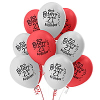 The Magic Balloons Store- Happy 21th Birthday Party Decor Balloons pack of 30-181292