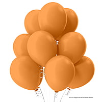 The Magic Balloons Store- 8" Latex Balloons (Pack of 50)-Orange