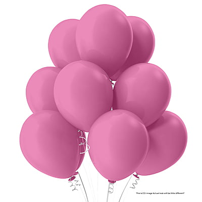 The Magic Balloons Store- 8" Latex Balloons (Pack of 50)-Pink