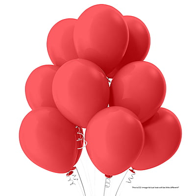 The Magic Balloons Store- Latex Balloons (Pack of 50) - RED