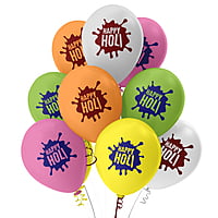 The Magic Balloons- Holi Decoration Combo Kit 30pcs Of Holi Balloons | 2 Multicolour curtains | 1 banner | 111 Pack Magic Water Balloons | 500pcs Of Water Balloons | Pack Of 644 pcs.