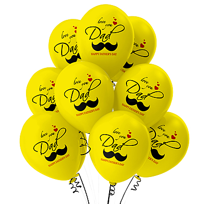 The Magic Balloons Love you Dad-Happy Father’s Day Balloons-Party/Decorations. Yellow Balloons- pack of 10 The Magic Balloons Love you Dad-Happy Father’s Day Balloons-Party/Decorations. Yellow Balloons- pack of 10