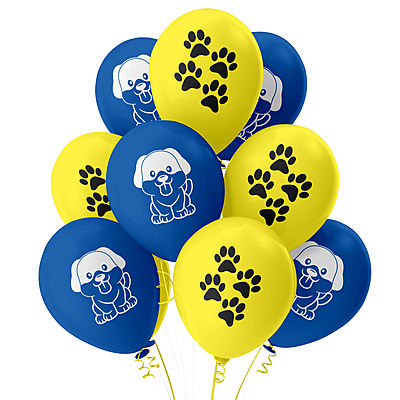 The Magic Balloons - Dog Theme Birthday Balloons 20pcs Latex Balloons With 1 Banner For Dog Birthday Party Pack of 21pcs With Dog Print and Paw Print Perfect For Dog and Dog Lovers Party Suppliers The Magic Balloons - Dog Theme Birthday Balloons 20pcs Latex Balloons With 1 Banner For Dog Birthday Party Pack of 21pcs With Dog Print and Paw Print Perfect For Dog and Dog Lovers Party Suppliers