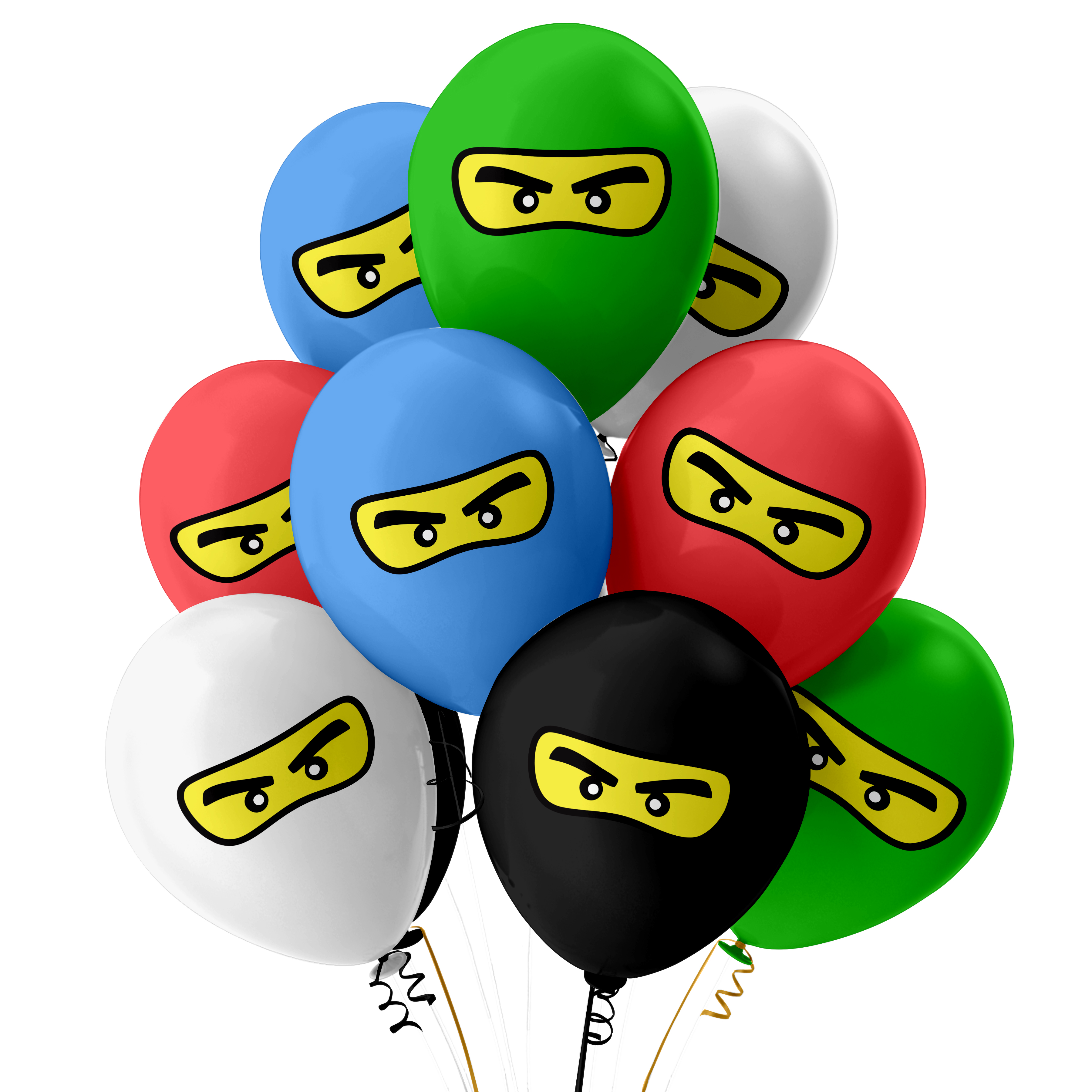 The Magic Balloons Store- Printed Ninja Eyes Theme Balloons For Theme Parties Kid Room Decor Children Day With Multicolor Balloons Pack Of 10pcs- 181603 The Magic Balloons Store- Printed Ninja Eyes Theme Balloons For Theme Parties Kid Room Decor Children Day With Multicolor Balloons Pack Of 10pcs- 181603
