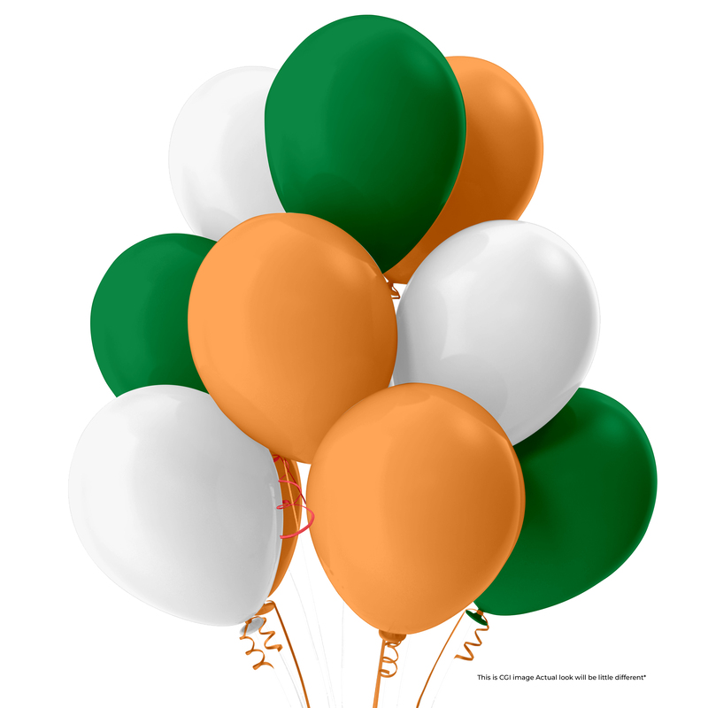The Magic Balloons Store- 8" Latex Balloons (Pack of 50)-Tri Color The Magic Balloons Store- 8" Latex Balloons (Pack of 50)-Tri Color