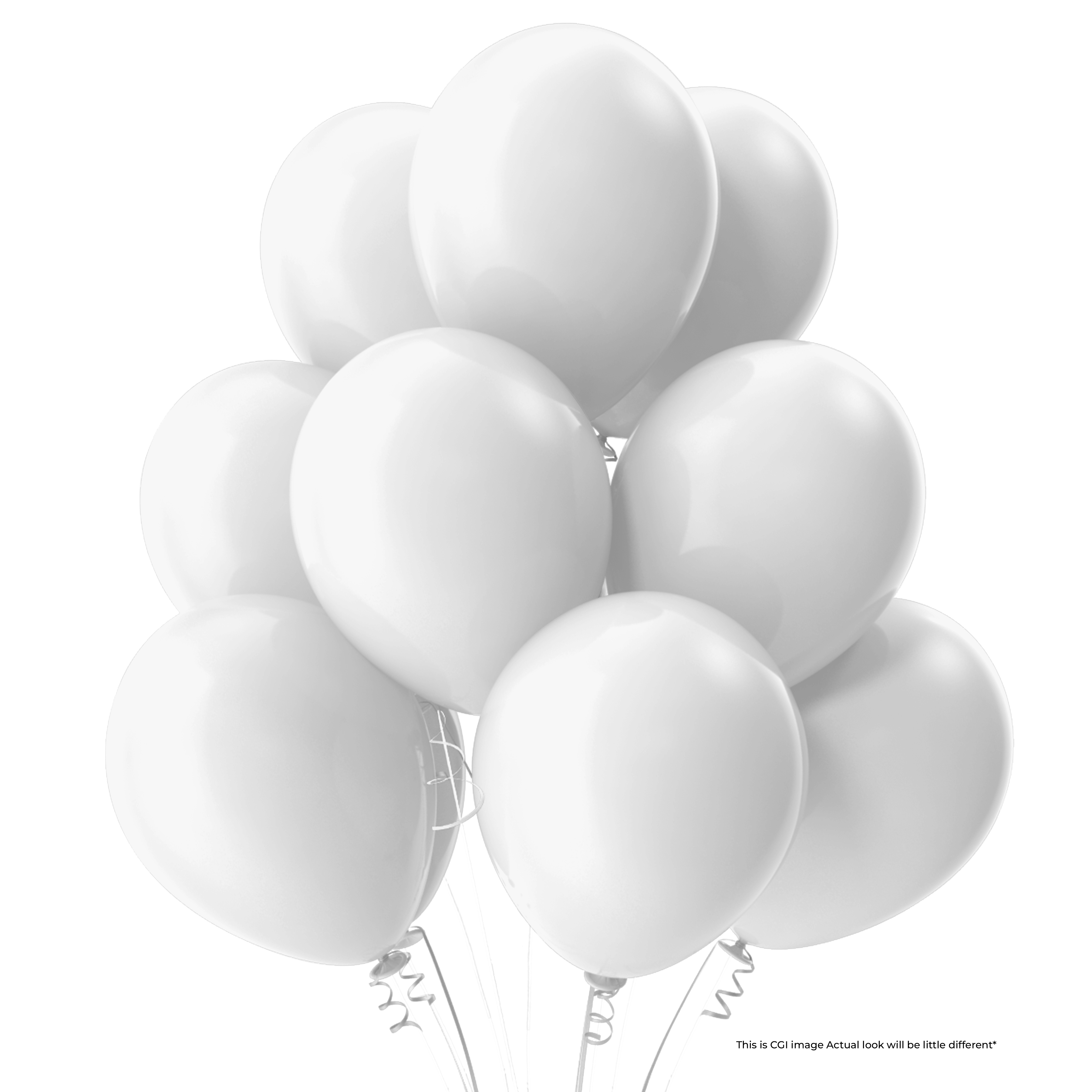 The Magic Balloons Store- 8" Latex Balloons (Pack of 50)-White The Magic Balloons Store- 8" Latex Balloons (Pack of 50)-White