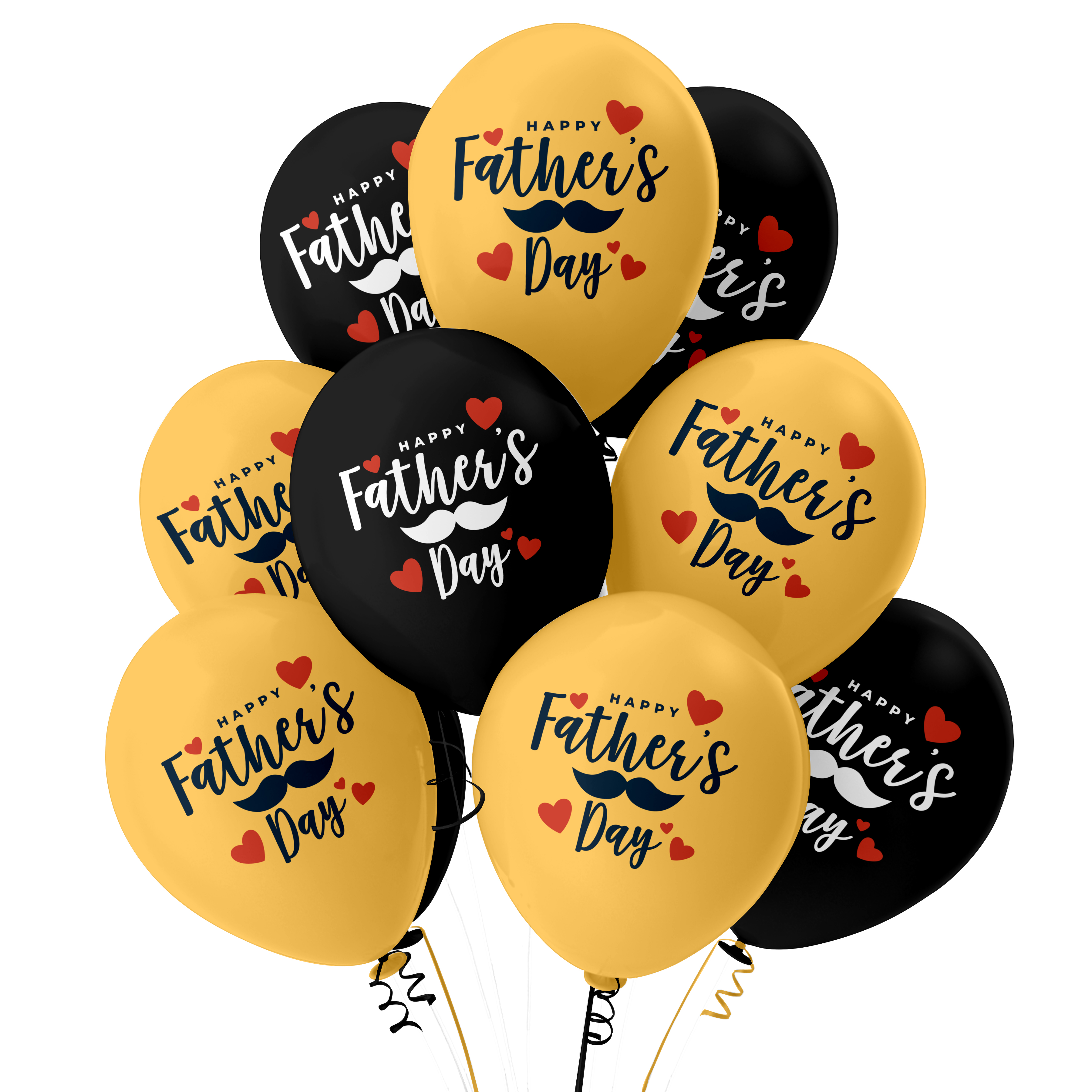 The Magic Balloons- Happy Father’s Day Balloons-Party/Decorations. Gold & Black Balloons- pack of 30 The Magic Balloons- Happy Father’s Day Balloons-Party/Decorations. Gold & Black Balloons- pack of 30