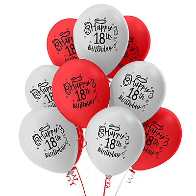 The Magic Balloons Store- Happy 18th Birthday party Decor balloons-181310 The Magic Balloons Store- Happy 18th Birthday party Decor balloons-181310