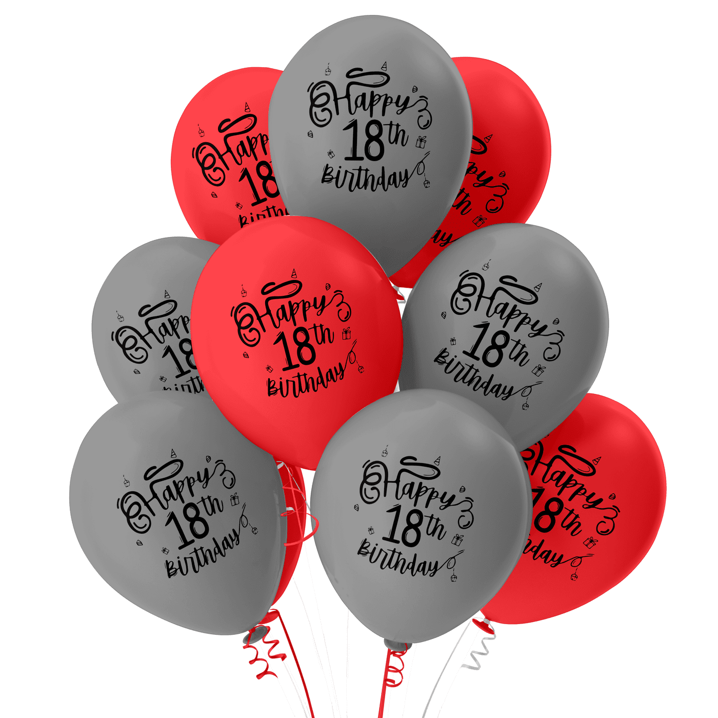 The Magic Balloons Store- Happy 18th Birthday party Decor balloons-181310
